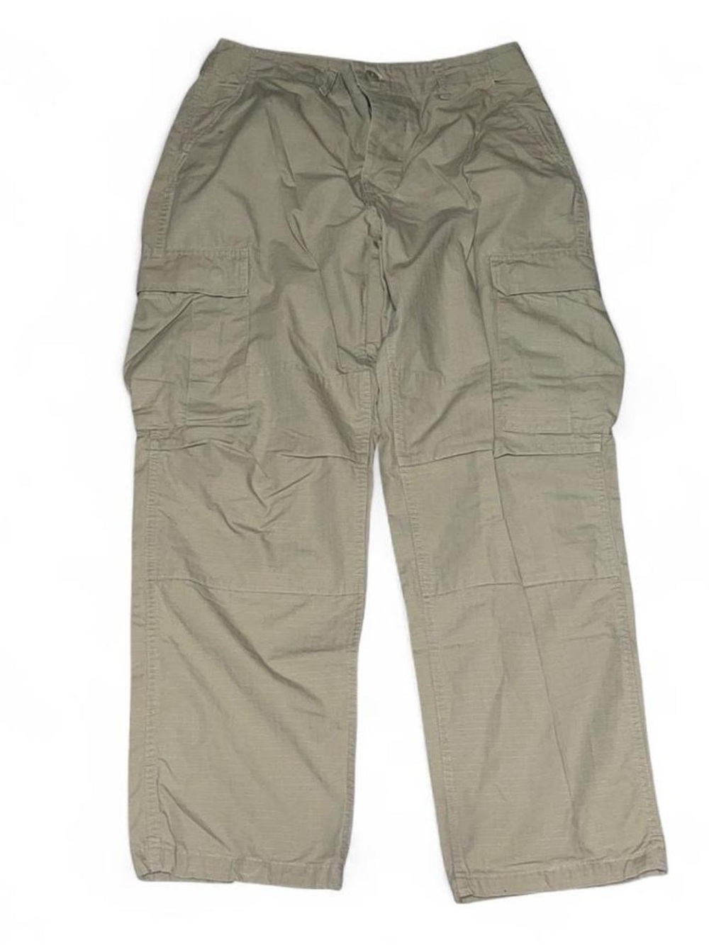 US Army Combat Pants Mens Medium Regular Khaki Cargo Adjustable Waist Made USA